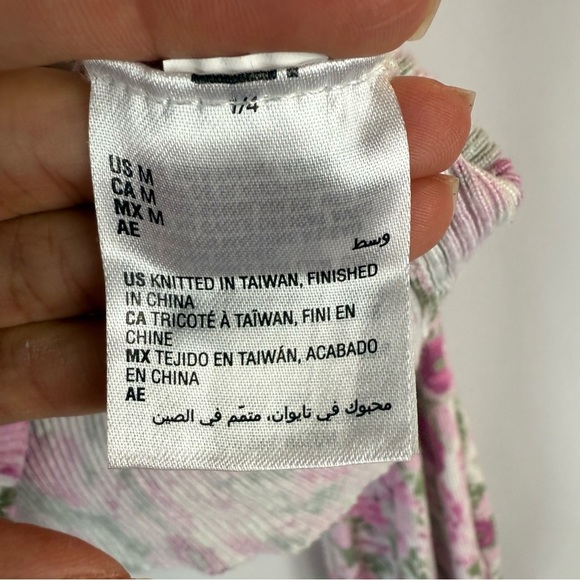 INC International Concepts Pink floral print Knit Top Size: M - Picture 10 of 16